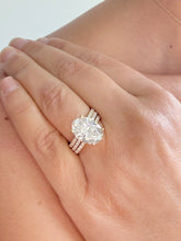 Load image into Gallery viewer, Oval Shape Diamond Engagement Ring And Two Matching Bands IGI Certified 14k Solid Yellow Gold Bridal Ring Wedding Ring 5.50ctw G-VS2