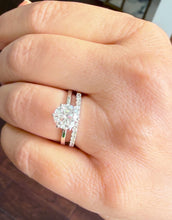 Load image into Gallery viewer, Round Cut IGI Certified Diamond Engagement Ring Solitaire And Matching Band Wedding Set Women's Bridal Set 14k Solid White Gold 1.70ctw