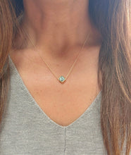 Load image into Gallery viewer, Natural Square Aquamarine Bezel Set Solitaire Necklace Minimalist Dainty 14k Solid Yellow Gold Chain Pendant Bridal Anniversary Gift 2.00ct