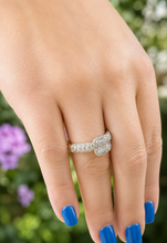 Load image into Gallery viewer, Princess Cut And Round And Baguettes Sides IGI Certified Diamond Engagement Ring 14k Solid White Gold Wedding Ring Halo Bridal Ring 2.00ctw