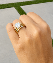 Load image into Gallery viewer, Round Diamond Engagement Ring Solitaire Six Prong Set Wedding Bridal Ring IGI Certified 14k Solid And Heavy Yellow Gold Triple Shank 4.00ct