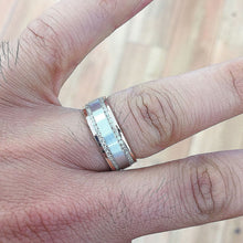Load image into Gallery viewer, Round Cut Cvd Diamond Mens Band 7.50mm Width Brushed Polished Wedding Channel Set Eternity Style Set In 14k Solid And Heavy White Gold 1.00