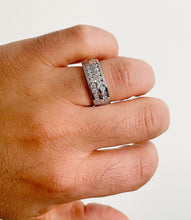 Load image into Gallery viewer, Round Cut Natural Diamonds Ring Men's 14K Solid And Heavy White Gold Diamond Band Channel Set Style Men's Wedding Ring Band For Him 2.00ctw