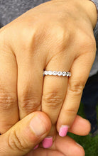 Load image into Gallery viewer, Round Cut Cvd Diamond Eternity Band Wedding Band Prong Set Bridal Band 14k Solid White Gold Anniversary Band For Her Women's Band 3.00ctw