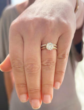 Load image into Gallery viewer, Round Cut IGI Certified Diamond Engagement Ring Solitaire And Matching Band Wedding Set Women's Bridal Set 14k Solid Yellow Gold 1.70ctw