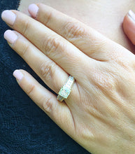 Load image into Gallery viewer, GIA/IGI Certified 14k Solid Yellow Gold Princess And Round Cut Diamond Engagement Ring Prong 2.50ct F-VS2