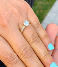 Load image into Gallery viewer, GIA/IGI Certified 14k Solid Yellow Gold Round Cut Diamond Engagement Ring Wedding Set 1.15ctw F-VS2