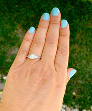 Load image into Gallery viewer, 14K Solid White Gold Asscher Cut Natural Diamond Engagement Ring Bezel Set 1.40ct I-VS2 EGL US