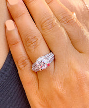 Load image into Gallery viewer, GIA/IGI Certified 14K White Gold Round Cut Diamond Engagement Ring Prong Bridal Wedding 3.50ctw F-VS2