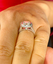 Load image into Gallery viewer, GIA/IGI Certified 14k White Solid Gold Cushion And Band Cut Diamond Engagement Ring And Two Bands Bezel Set 3.00ct