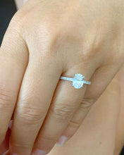 Load image into Gallery viewer, GIA/IGI Certified 14k White Gold Oval And Round Cut Diamond Engagement Ring 1.70ctw F-VS2