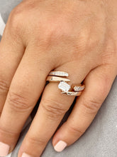 Load image into Gallery viewer, GIA/IGI Certified 14k Solid And Heavy Rose Gold Emerald And Princess Cut Engagement Ring Deco Bridal Semi Tension Set 2.00ctw F-VS2