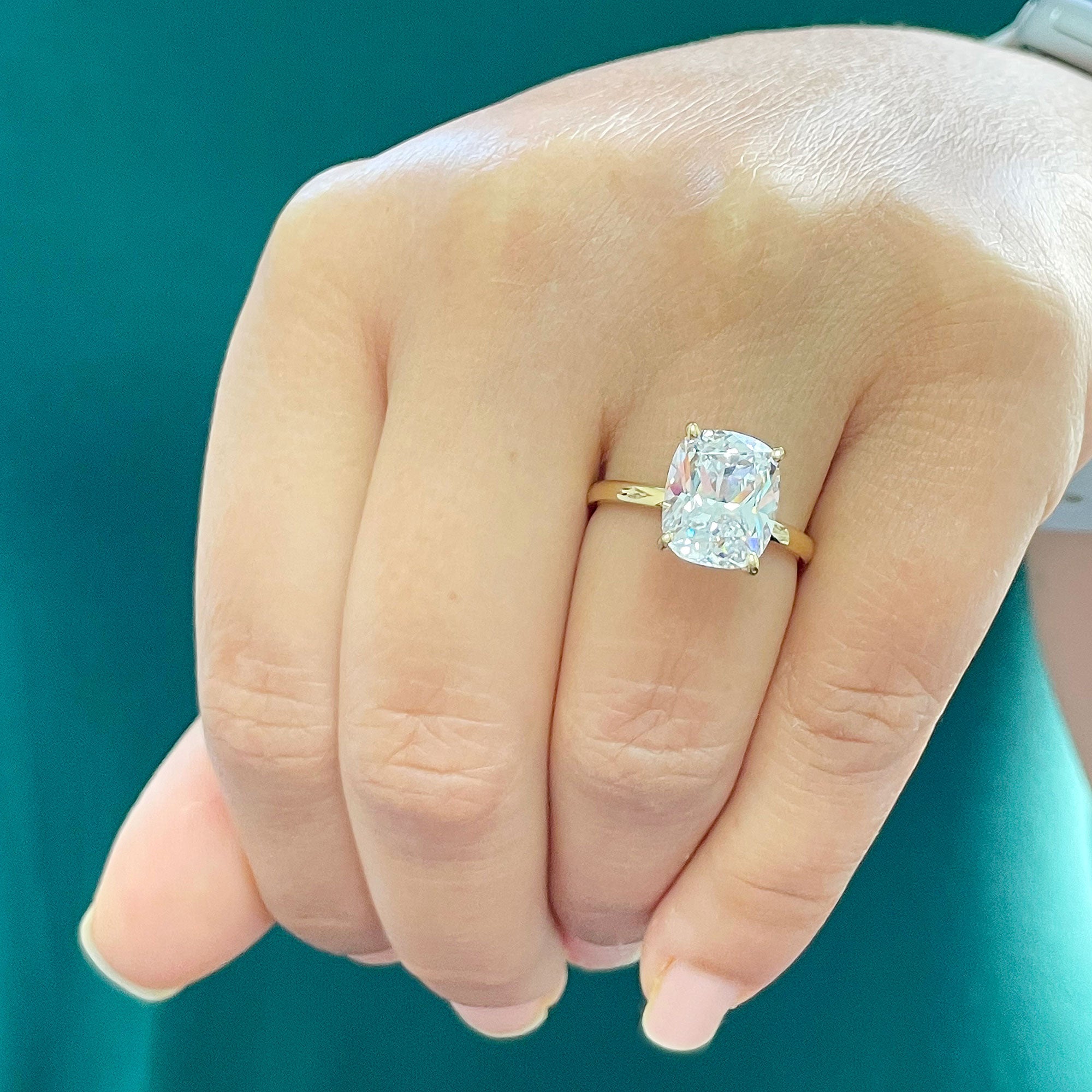 Yellow Gold Cushion Cut Engagement Rings Yellow Gold Cushion Cut Engagement Rings