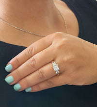 Load image into Gallery viewer, 14k Solid Yellow Gold Princess Cut Natural Engagement Ring Wedding Bridal Anniversary 2.20ct