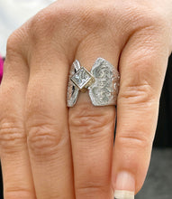 Load image into Gallery viewer, 14K Solid And Heavy White Gold Princess Cut Natural Diamond Engagement Ring Deco, Bridal, Wedding, Bezel Set Solitaire 0.75ctw