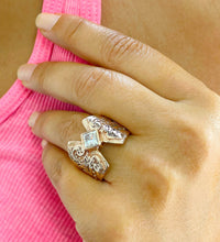 Load image into Gallery viewer, GIA/IGI Certified 14K Solid And Heavy Rose Gold Princess Cut Diamond Engagement Ring Deco, Bridal, Wedding, Bezel Set Solitaire 1.00ct F-VS2