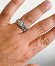 Load image into Gallery viewer, Men's 14K Solid And Heavy White Gold Round Cut Natural Diamonds Ring Band channel Set Style 2.00ctw