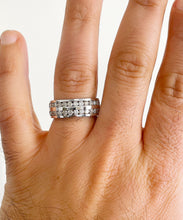 Load image into Gallery viewer, Men's 14K Solid And Heavy White Gold Round Cut Natural Diamonds Ring Band channel Set Style 2.00ctw