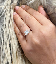 Load image into Gallery viewer, GIA/IGI 14k Solid White Gold Princess Cut Diamond Engagement Ring Deco Bridal Wedding Anniversary Solitaire Four Prong Setting 1.50ct F-VS2