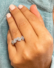 Load image into Gallery viewer, 14k solid white gold Round, Emerald, Princess, Oval Cut Moissanite And Natural diamonds band anniversary Wedding, Anniversary, 2.40ctw