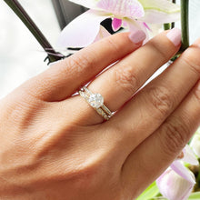 Load image into Gallery viewer, 14k Solid Yellow Gold Round Cut Natural Diamond Engagement Ring And Band 1.50ctw