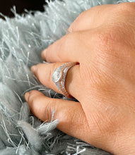 Load image into Gallery viewer, GIA Certified 14k Solid Heavy White Gold Round Cut Diamonds Bezel Engagement Ring Wedding 1.04ct F-VS2