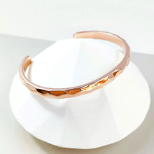 Load image into Gallery viewer, 14K or 18K Solid and Very Heavy White / Yellow / Or Rose Gold Men's Cuff Bangle 6mm Width Knife Cut Edges