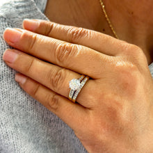 Load image into Gallery viewer, 14K Solid Yellow Gold Round Cut Natural Diamond Engagement Ring And Band Set 1.60ctw