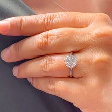 Load image into Gallery viewer, GIA Certified Natural Round Cut Diamond Engagement Ring Six prong set Solitaire Crown Set In 14k Solid White Gold Wedding Bridal Ring 1.50ct
