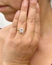 Load image into Gallery viewer, GIA Certified Natural Oval Cut Diamond Engagement Ring Solitaire Ring 14k Solid Yellow Gold Bridal Ring Four Prong Set Wedding Ring 1.50ct
