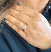 Load image into Gallery viewer, GIA Certified Natural Oval Cut Diamond Engagement Ring Solitaire Ring 14k Solid Rose Gold Bridal Ring Four Prong Set Wedding Ring 1.70ct
