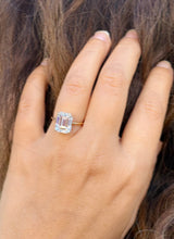 Load image into Gallery viewer, Emerald Cut Moissanite Solitaire Ring Set In 14K Solid And Heavy Yellow Gold Wedding Ring Four Prong Set Bridal Ring Minimalist For Her 5.00
