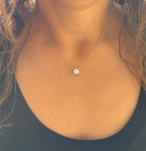 Load image into Gallery viewer, Round Cut Moissanite Pendant And Chain Solitaire Minimalist Dainty Style 14k Solid White Gold Necklace And Chain Wedding Gift For Her 1.50ct
