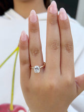Load image into Gallery viewer, Cushion Cut Moissanite Engagement Ring Solitaire Bridal Wedding Ring Prong Set Minimalist Anniversary Ring For Her 14k Solid Rose Gold 2.00ct
