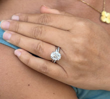 Load image into Gallery viewer, Oval Cut Diamond Engagement Ring And Matching Band Solitaire Ring IGI Certified 14k Solid Yellow Gold Bridal Ring Wedding Ring 5.30ctw G-VS2
