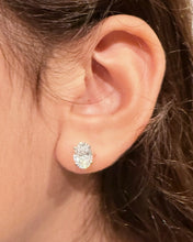 Load image into Gallery viewer, Oval Shape Diamond Stud Earrings IGI Certified Prong set Style 14k Solid Yellow Solid Gold 4.00ct Stud Earrings
