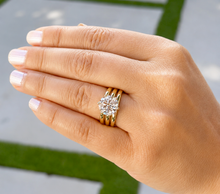 Load image into Gallery viewer, Round Diamond Engagement Ring Solitaire Six Prong Set Wedding Bridal Ring IGI Certified 14k Solid And Heavy Yellow Gold Triple Shank 4.00ct
