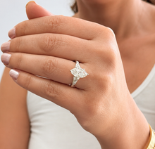 Load image into Gallery viewer, Marquise Cut Diamond Engagement Ring Set In IGI Certified 14k Solid White Gold Antique Filigree Style Wedding Bridal Ring 3.00ct
