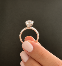 Load image into Gallery viewer, GIA Certified Natural Round Cut Diamond Engagement Ring And Matching Band Wedding Set 14k Solid White Gold Inner Halo Bridal Set 1.70ctw
