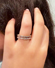Load image into Gallery viewer, Emerald Cut Cvd Diamonds Eternity Band Bridal Band 5.0x3.0mm Width Wedding Band Eternity Ring 14K Solid White Gold 5.00ctw
