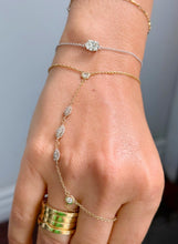 Load image into Gallery viewer, Oval Cut IGI Certified Diamond Bracelet 14k White Gold Hand Chain Bracelet Dainty Minimalist Design Stackable Bracelet Solitaire 1.50ct
