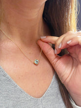Load image into Gallery viewer, Natural Square Aquamarine Bezel Set Solitaire Necklace Minimalist Dainty 14k Solid Yellow Gold Chain Pendant Bridal Anniversary Gift 2.00ct
