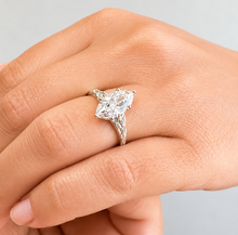 Load image into Gallery viewer, Marquise Cut Diamond Engagement Ring Set In IGI Certified 14k Solid White Gold Antique Filigree Style Wedding Bridal Ring 3.00ct
