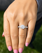 Load image into Gallery viewer, IGI Certified Round Cut Diamond Engagement Ring Eternity Style Bridal Wedding Ring 14k Solid White Gold 4.00ctw F-VS2

