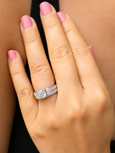 Load image into Gallery viewer, GIA Certified Round Cut Natural Diamond Engagement Ring And Matching band 14k White Gold Bridal Wedding Set 2.25ctw
