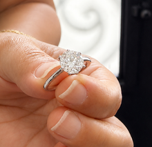 Load image into Gallery viewer, Round Cut Diamond Engagement Ring Four prong set Solitaire IGI Certified Minimalist In 14k Solid White Gold Wedding Bridal Ring 2.00ct
