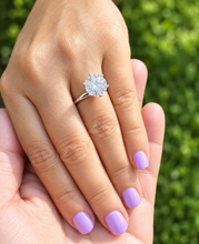 Load image into Gallery viewer, Round Cut Diamond Engagement Ring Crown Prong Style Solitaire IGI Certified Split Shank 14k Solid White Gold Wedding Bridal Ring 5.00ct

