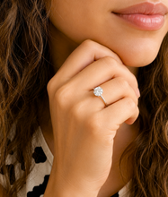 Load image into Gallery viewer, Round Cut Diamond Engagement Ring Four prong set Solitaire IGI Certified Minimalist In 14k Solid White Gold Wedding Bridal Ring 2.00ct
