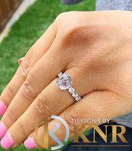 Load image into Gallery viewer, GIA Certified 14k Solid White Gold Round Cut Diamond Engagement Ring Eternity Style Bridal Wedding 4.00ctw F-VS2
