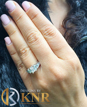 Load image into Gallery viewer, Emerald Cut Natural Diamond Engagement Ring Three Stone Style Bridal Wedding Anniversary Women's Wedding Ring 14k Solid White Gold 1.40ctw
